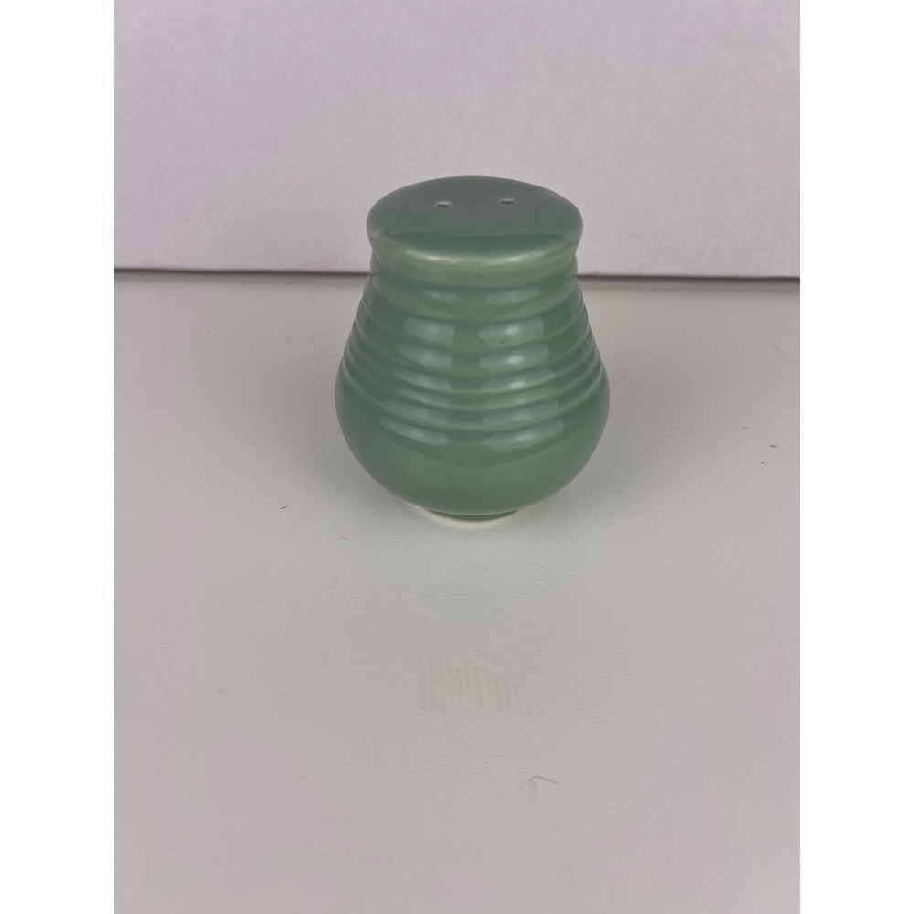 Main Street Gibson Ceramic Salt or Pepper Shaker Ribbed Discontinued Jade